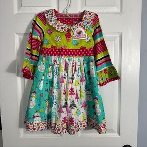 Jelly the Pug Joy Collection Chloe dress, sz 6, Christmas, cottagecore, patterns